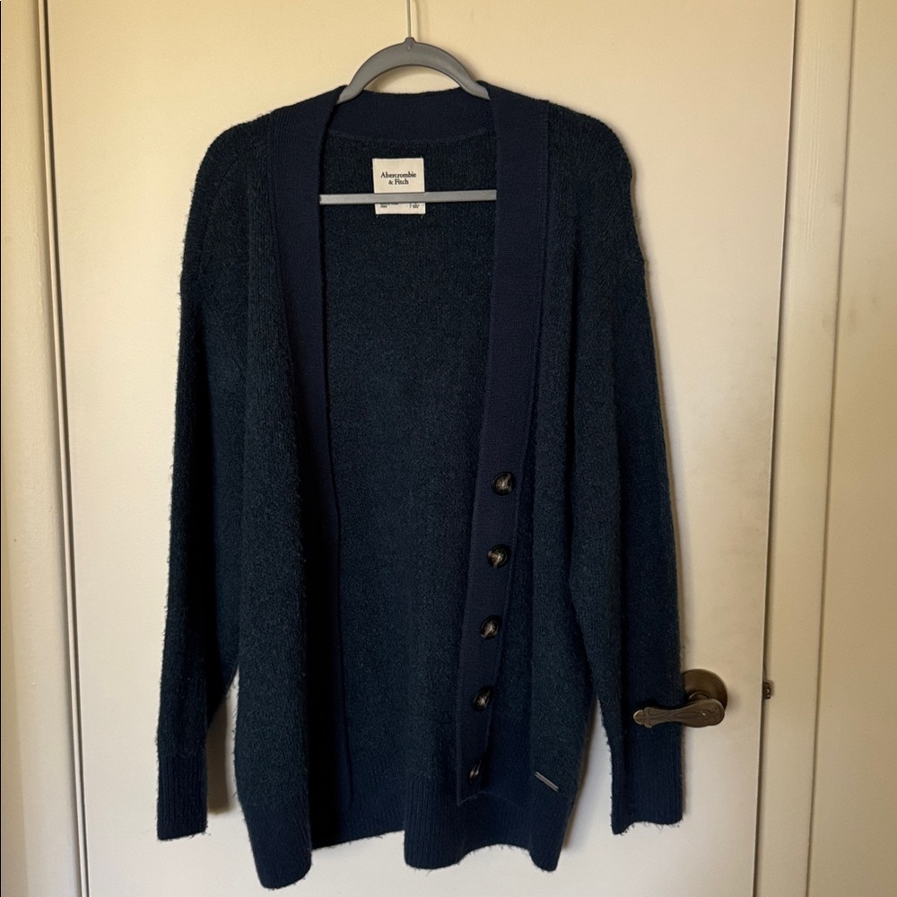 Abercrombie & Fitch Dark Blue Knit cardigan